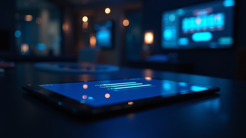 Smartphone und Tablet mit Login-Seite in dunkler Casino-Atmosphäre